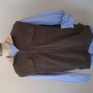 IZOD Luxury Sport Vintage Fleece Zip Up Vest